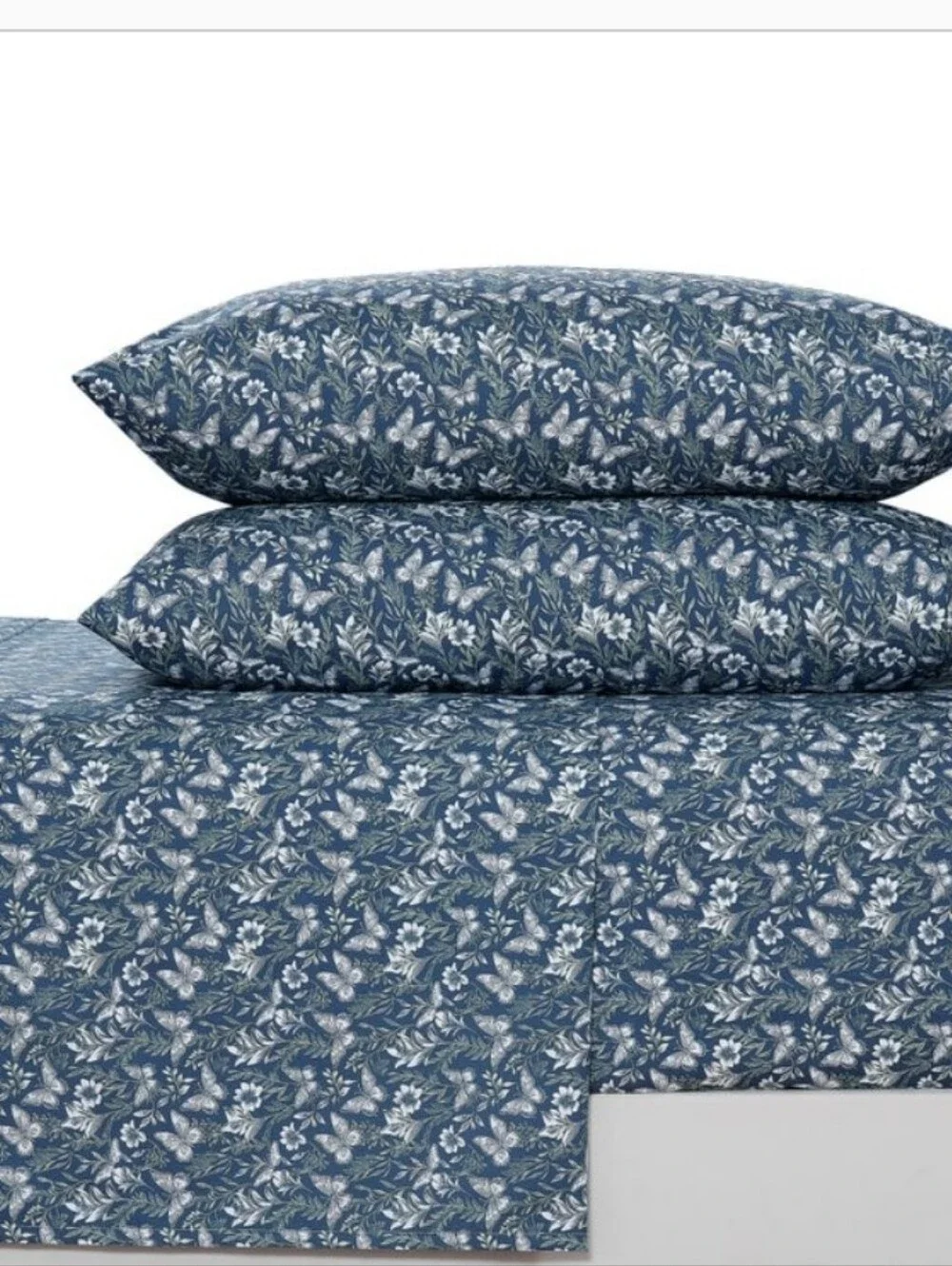 South Point Home Fashions Microfiber 6-piece Sheet Set, King Butterfly Flowers,